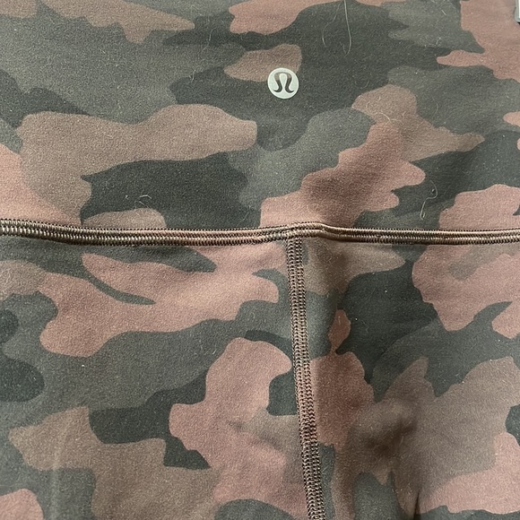 Cozy lululemon leggings 24” waist. Cute camo print. - Picture 2 of 7